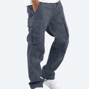 Dark Grey Mens Cargo Pants